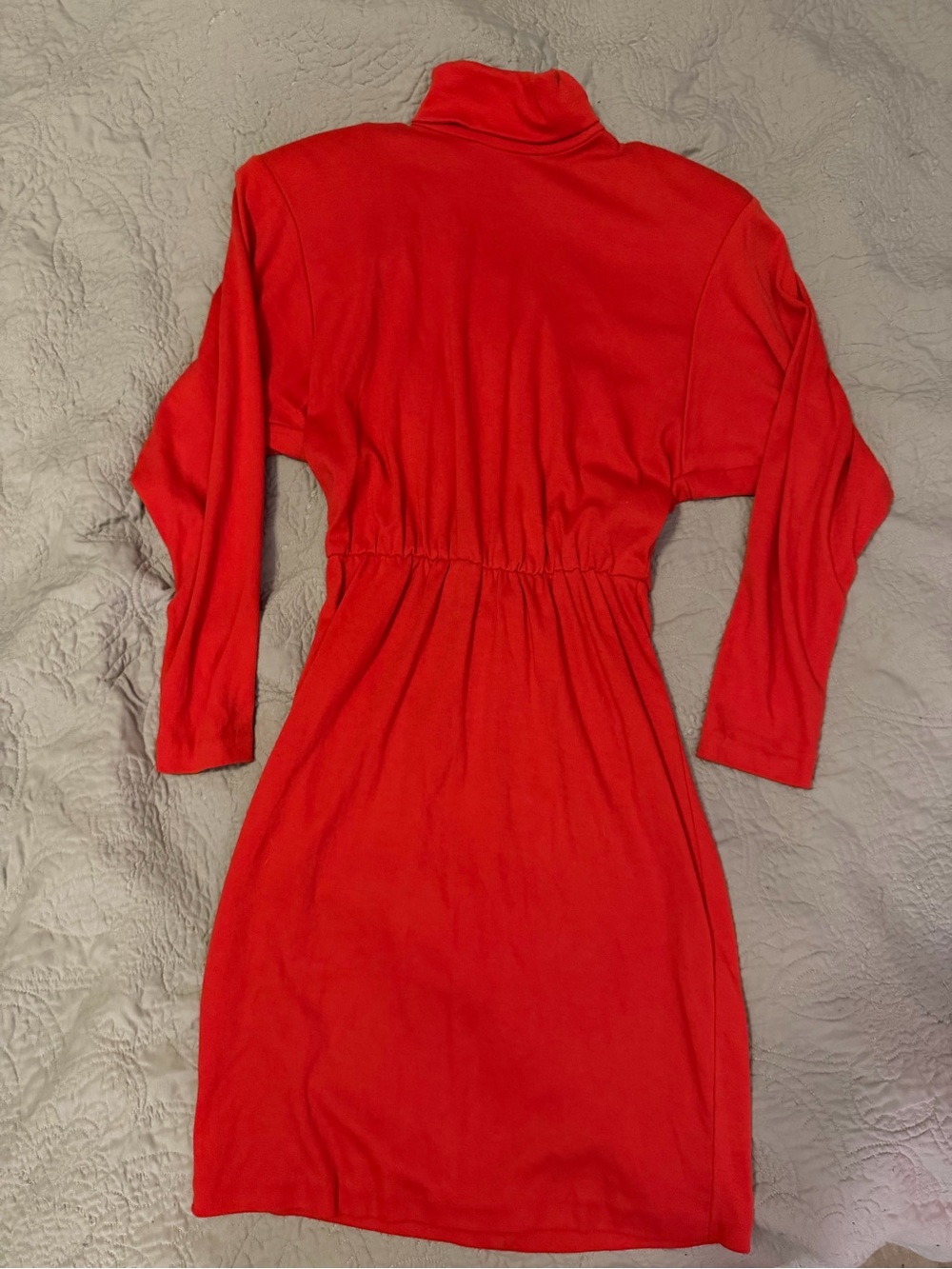 Vintage All That Jazz early 90s Long-Sleeve mockneck Dolman sleeve Dress
